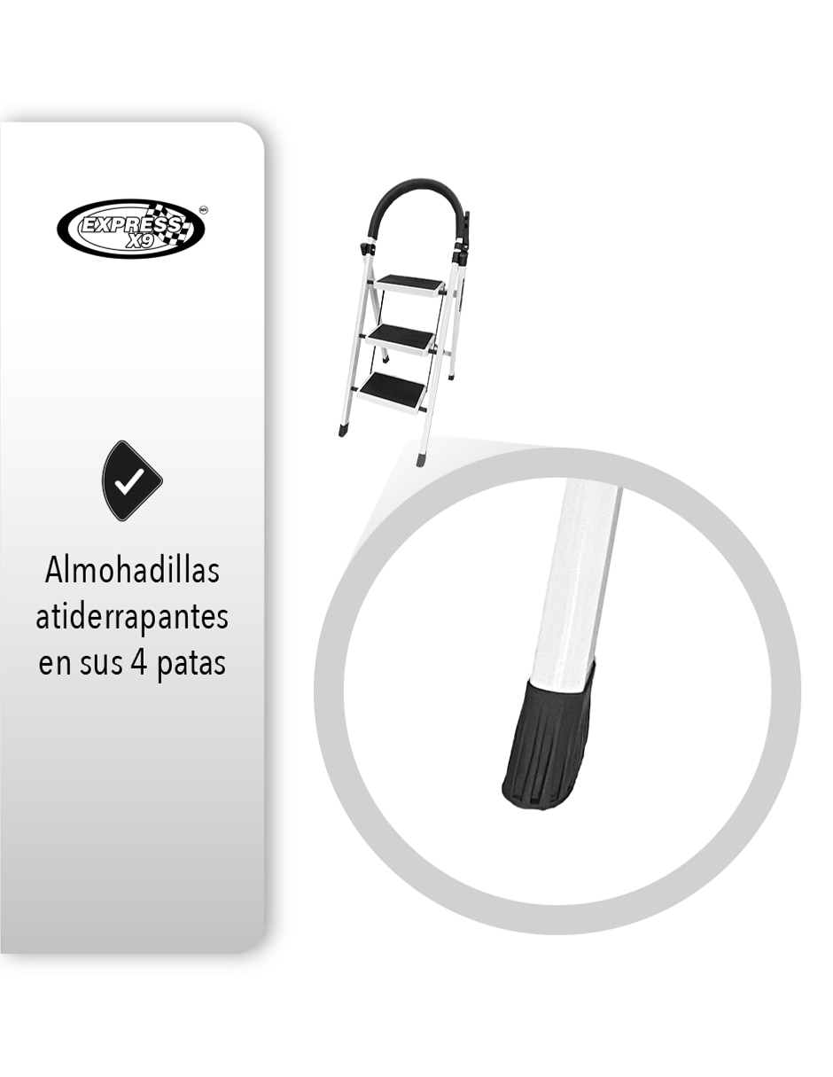 Escalera multipropósito Express X9 de acero inoxidable